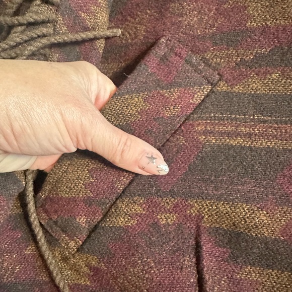 Sam Edelman Western Fringe Blazer Jacket Oversized Womens Medium Southwestern - Picture 2 of 7